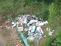 一ツ葉林野内清掃（不法投棄）